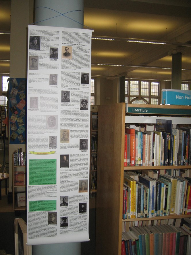 One of the many panels currently on display