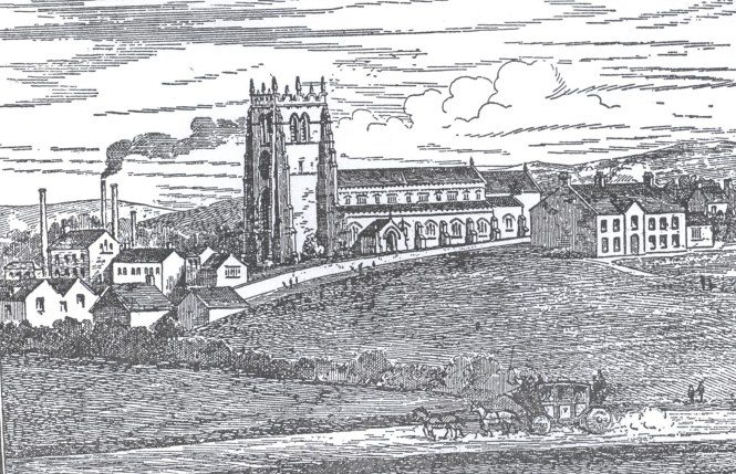 Parish Church and Vicarage 1810