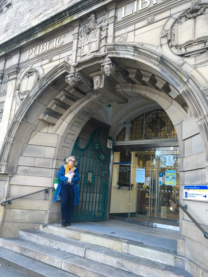 Sharon Wright library steps